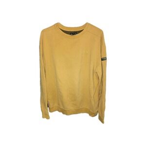 Men's Crew Neck Pullover Sweatshirt  Size LT Golden Yellow Guide Series
